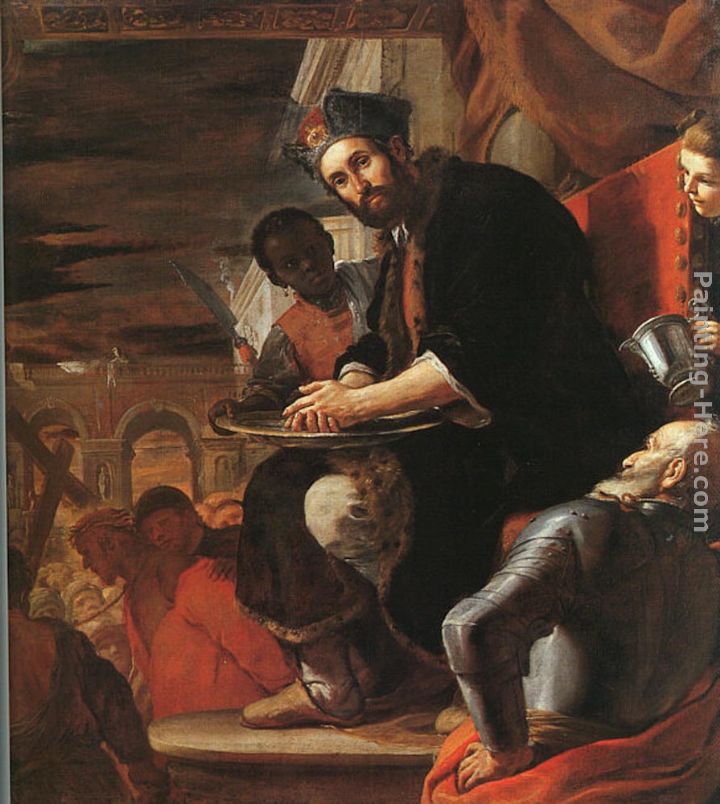 Pilate Washing his Hands painting - Mattia Preti Pilate Washing his Hands art painting